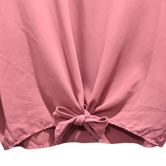 NY&Co Soho Jeans Front Tie with Back Keyhole Blouse - Picture 4 of 10